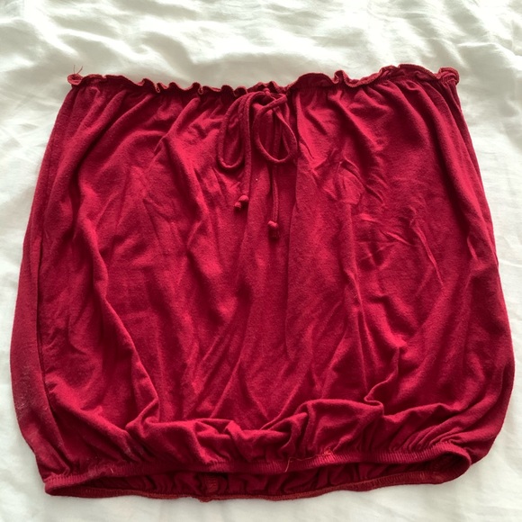 Red loose tube top - Picture 1 of 3